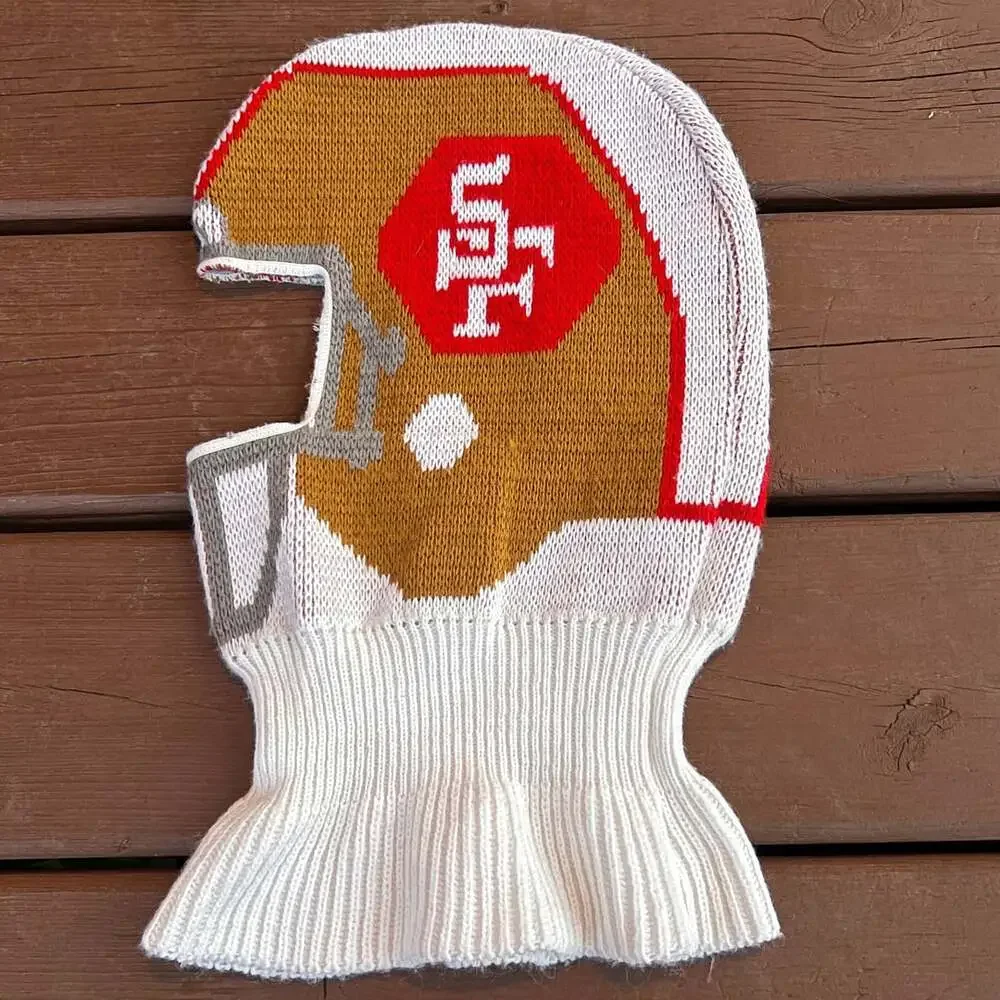 San Francisco 49ers Helmet Balaclava Adult Vintage 1990 Game Face Ski Mask